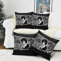 Angela Davis Pillow Cover Protest Design Liberating Minds and Society Quote Civil Rights Movement - Wonder Print Shop