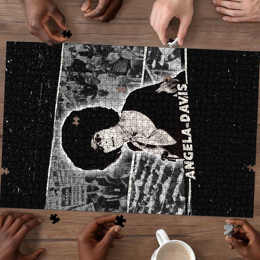 Angela Davis Puzzle Protest Design Liberating Minds and Society Quote Civil Rights Movement - Wonder Print Shop
