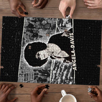 Angela Davis Puzzle Protest Design Liberating Minds and Society Quote Civil Rights Movement - Wonder Print Shop