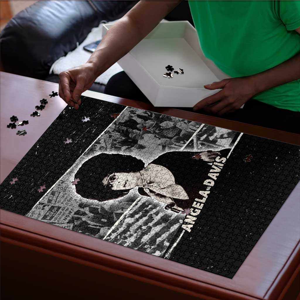 Angela Davis Puzzle Protest Design Liberating Minds and Society Quote Civil Rights Movement - Wonder Print Shop