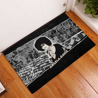 Angela Davis Rubber Doormat Protest Design Liberating Minds and Society Quote Civil Rights Movement - Wonder Print Shop