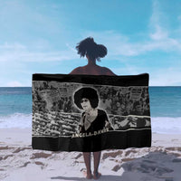 Angela Davis Sarong Protest Design Liberating Minds and Society Quote Civil Rights Movement - Wonder Print Shop