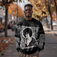 Angela Davis Sweatshirt Protest Design Liberating Minds and Society Quote Civil Rights Movement - Wonder Print Shop