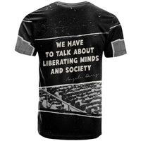 Angela Davis T shirt Protest Design Liberating Minds and Society Quote Civil Rights Movement TS04