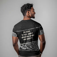 Angela Davis T shirt Protest Design Liberating Minds and Society Quote Civil Rights Movement TS04