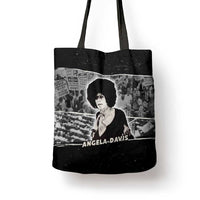 Angela Davis Tote Bag Protest Design Liberating Minds and Society Quote Civil Rights Movement - Wonder Print Shop