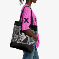 Angela Davis Tote Bag Protest Design Liberating Minds and Society Quote Civil Rights Movement - Wonder Print Shop