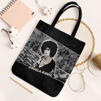 Angela Davis Tote Bag Protest Design Liberating Minds and Society Quote Civil Rights Movement - Wonder Print Shop