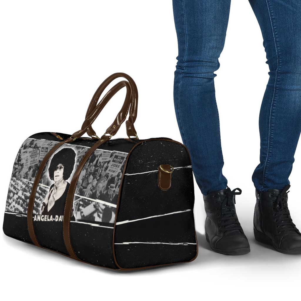 Angela Davis Travel Bag Protest Design Liberating Minds and Society Quote Civil Rights Movement - Wonder Print Shop