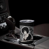 Angela Davis Tumbler Cup Protest Design Liberating Minds and Society Quote Civil Rights Movement - Wonder Print Shop