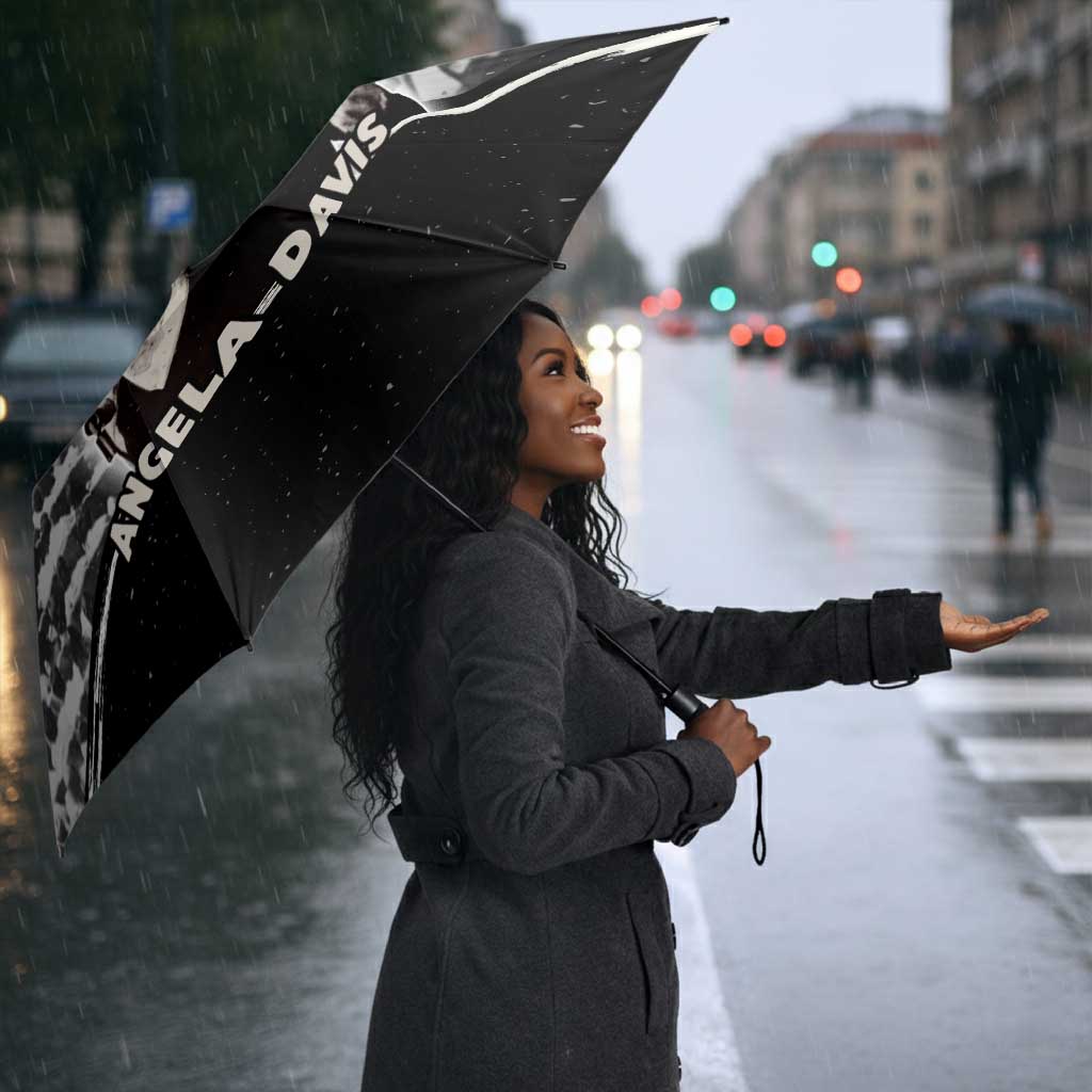 Angela Davis Umbrella Protest Design Liberating Minds and Society Quote Civil Rights Movement - Wonder Print Shop