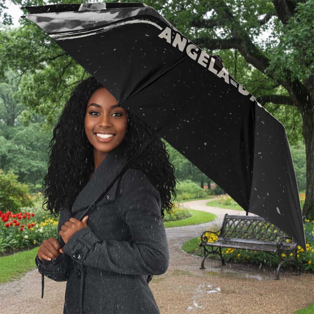 Angela Davis Umbrella Protest Design Liberating Minds and Society Quote Civil Rights Movement - Wonder Print Shop