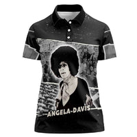 Angela Davis Women Polo Shirt Protest Design Liberating Minds and Society Quote Civil Rights Movement TS04