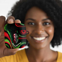 Huey P. Newton AirPods Case Swirl Design Black Panther Party Symbol Revolutionary Tribute - Wonder Print Shop