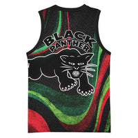 Huey P. Newton Basketball Jersey Swirl Design Black Panther Party Symbol Revolutionary Tribute - Wonder Print Shop