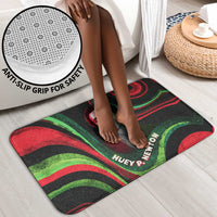 Huey P. Newton Bathroom Set Swirl Design Black Panther Party Symbol Revolutionary Tribute - Wonder Print Shop