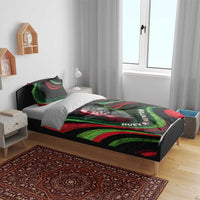 Huey P. Newton Bedding Set Swirl Design Black Panther Party Symbol Revolutionary Tribute - Wonder Print Shop