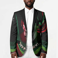 Huey P. Newton Blazer Swirl Design Black Panther Party Symbol Revolutionary Tribute - Wonder Print Shop