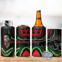 Huey P. Newton 4 in 1 Can Cooler Tumbler Swirl Design Black Panther Party Symbol Revolutionary Tribute - Wonder Print Shop