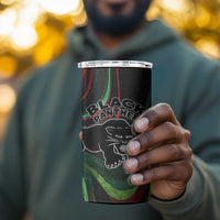Huey P. Newton 4 in 1 Can Cooler Tumbler Swirl Design Black Panther Party Symbol Revolutionary Tribute - Wonder Print Shop