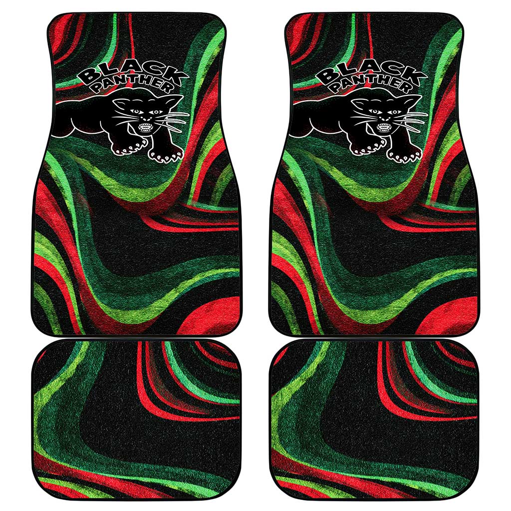 Huey P. Newton Car Mats Swirl Design Black Panther Party Symbol Revolutionary Tribute - Wonder Print Shop