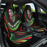 Huey P. Newton Car Seat Cover Swirl Design Black Panther Party Symbol Revolutionary Tribute - Wonder Print Shop