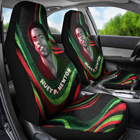 Huey P. Newton Car Seat Cover Swirl Design Black Panther Party Symbol Revolutionary Tribute - Wonder Print Shop