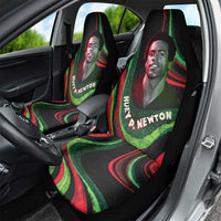 Huey P. Newton Car Seat Cover Swirl Design Black Panther Party Symbol Revolutionary Tribute - Wonder Print Shop