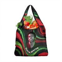 Huey P. Newton Grocery Bag Swirl Design Black Panther Party Symbol Revolutionary Tribute - Wonder Print Shop