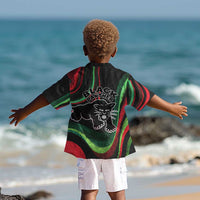 Huey P. Newton Kid Hawaiian Shirt Swirl Design Black Panther Party Symbol Revolutionary Tribute TS04
