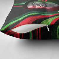 Huey P. Newton Pillow Cover Swirl Design Black Panther Party Symbol Revolutionary Tribute - Wonder Print Shop