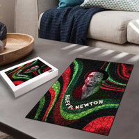 Huey P. Newton Puzzle Swirl Design Black Panther Party Symbol Revolutionary Tribute - Wonder Print Shop