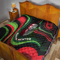 Huey P. Newton Quilt Swirl Design Black Panther Party Symbol Revolutionary Tribute - Wonder Print Shop
