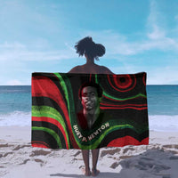 Huey P. Newton Sarong Swirl Design Black Panther Party Symbol Revolutionary Tribute - Wonder Print Shop