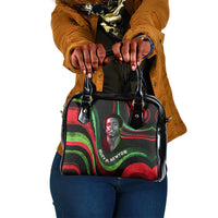 Huey P. Newton Shoulder Handbag Swirl Design Black Panther Party Symbol Revolutionary Tribute - Wonder Print Shop