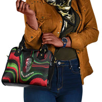 Huey P. Newton Shoulder Handbag Swirl Design Black Panther Party Symbol Revolutionary Tribute - Wonder Print Shop