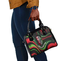 Huey P. Newton Shoulder Handbag Swirl Design Black Panther Party Symbol Revolutionary Tribute - Wonder Print Shop