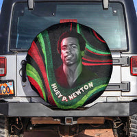 Huey P. Newton Spare Tire Cover Swirl Design Black Panther Party Symbol Revolutionary Tribute - Wonder Print Shop