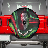 Huey P. Newton Spare Tire Cover Swirl Design Black Panther Party Symbol Revolutionary Tribute - Wonder Print Shop