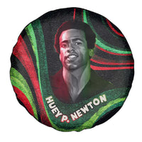 Huey P. Newton Spare Tire Cover Swirl Design Black Panther Party Symbol Revolutionary Tribute - Wonder Print Shop