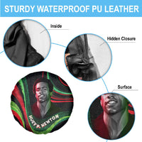 Huey P. Newton Spare Tire Cover Swirl Design Black Panther Party Symbol Revolutionary Tribute - Wonder Print Shop