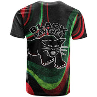 Huey P. Newton T shirt Swirl Design Black Panther Party Symbol Revolutionary Tribute TS04
