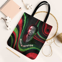 Huey P. Newton Tote Bag Swirl Design Black Panther Party Symbol Revolutionary Tribute - Wonder Print Shop