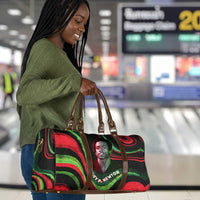 Huey P. Newton Travel Bag Swirl Design Black Panther Party Symbol Revolutionary Tribute - Wonder Print Shop