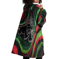 Huey P. Newton Wearable Blanket Hoodie Swirl Design Black Panther Party Symbol Revolutionary Tribute - Wonder Print Shop