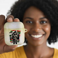 Huey P. Newton AirPods Case Black Panther Collage Design Civil Rights Movement Theme Revolutionary Tribute - Wonder Print Shop
