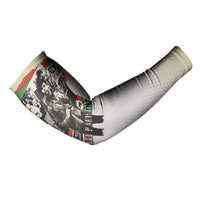 Huey P. Newton Arm Sleeves Black Panther Collage Design Civil Rights Movement Theme Revolutionary Tribute - Wonder Print Shop