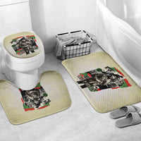 Huey P. Newton Bathroom Set Black Panther Collage Design Civil Rights Movement Theme Revolutionary Tribute - Wonder Print Shop