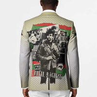 Huey P. Newton Blazer Black Panther Collage Design Civil Rights Movement Theme Revolutionary Tribute - Wonder Print Shop
