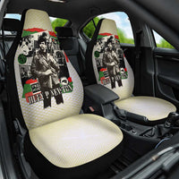 Huey P. Newton Car Seat Cover Black Panther Collage Design Civil Rights Movement Theme Revolutionary Tribute - Wonder Print Shop